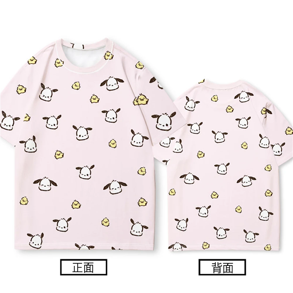 Miniso Футболка Унисекс С 3d Принтом Аниме Pochacoo Уличная Одежда Топ Большого Размера