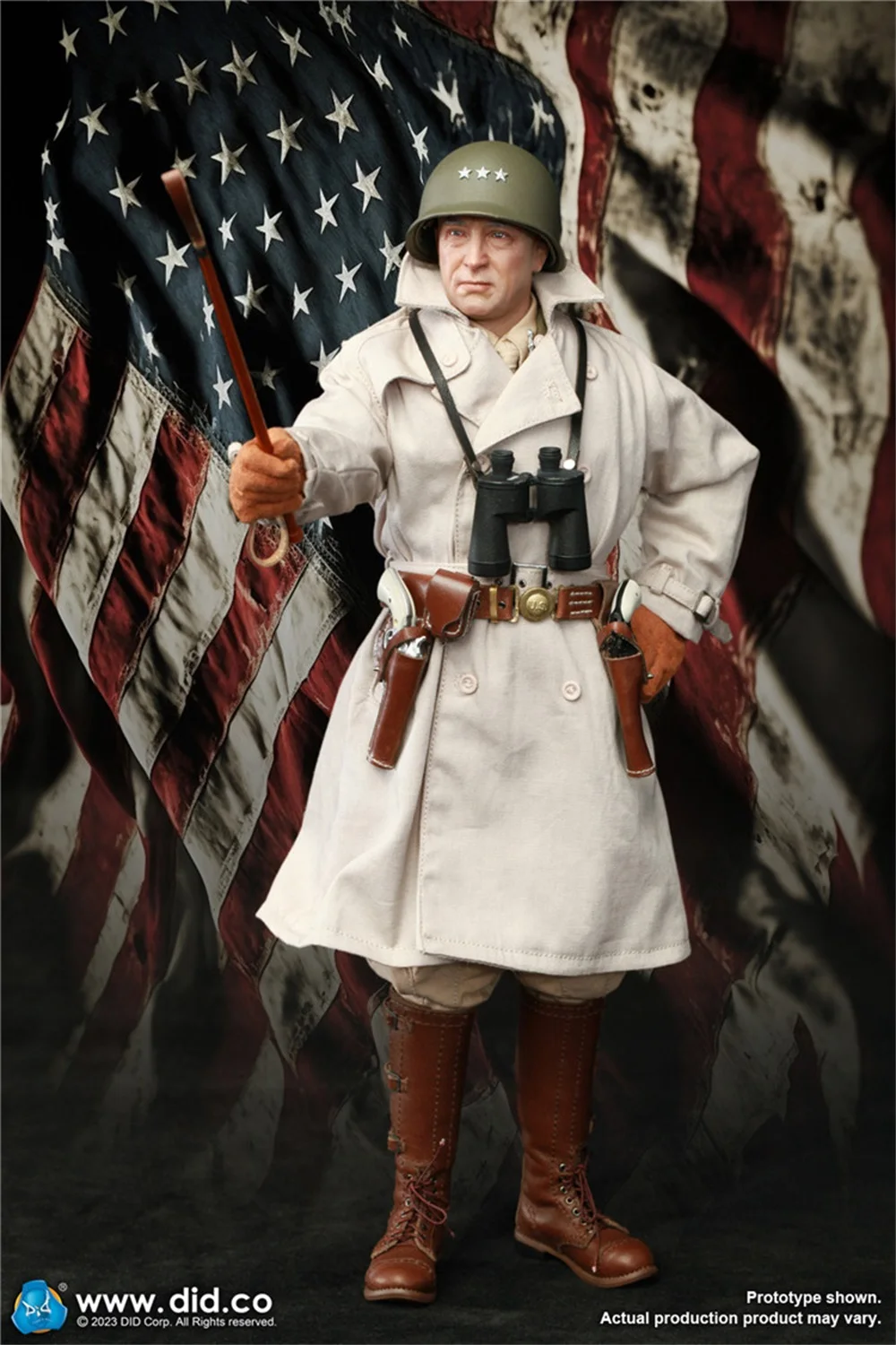 

DID A80164 WWII Series US. Soldier General Smith Patton Full Set Moveable Action Figures Gift For Fans Collect 1/6
