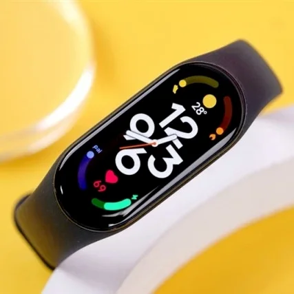 Умный Браслет Xiaomi Mi Band 7 водонепроницаемый фитнес-трекер с 6-цветным AMOLED экраном