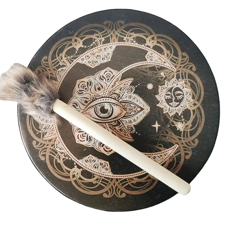 Барабан с лунным затмением ударный инструмент из искусственной овчины в стиле
