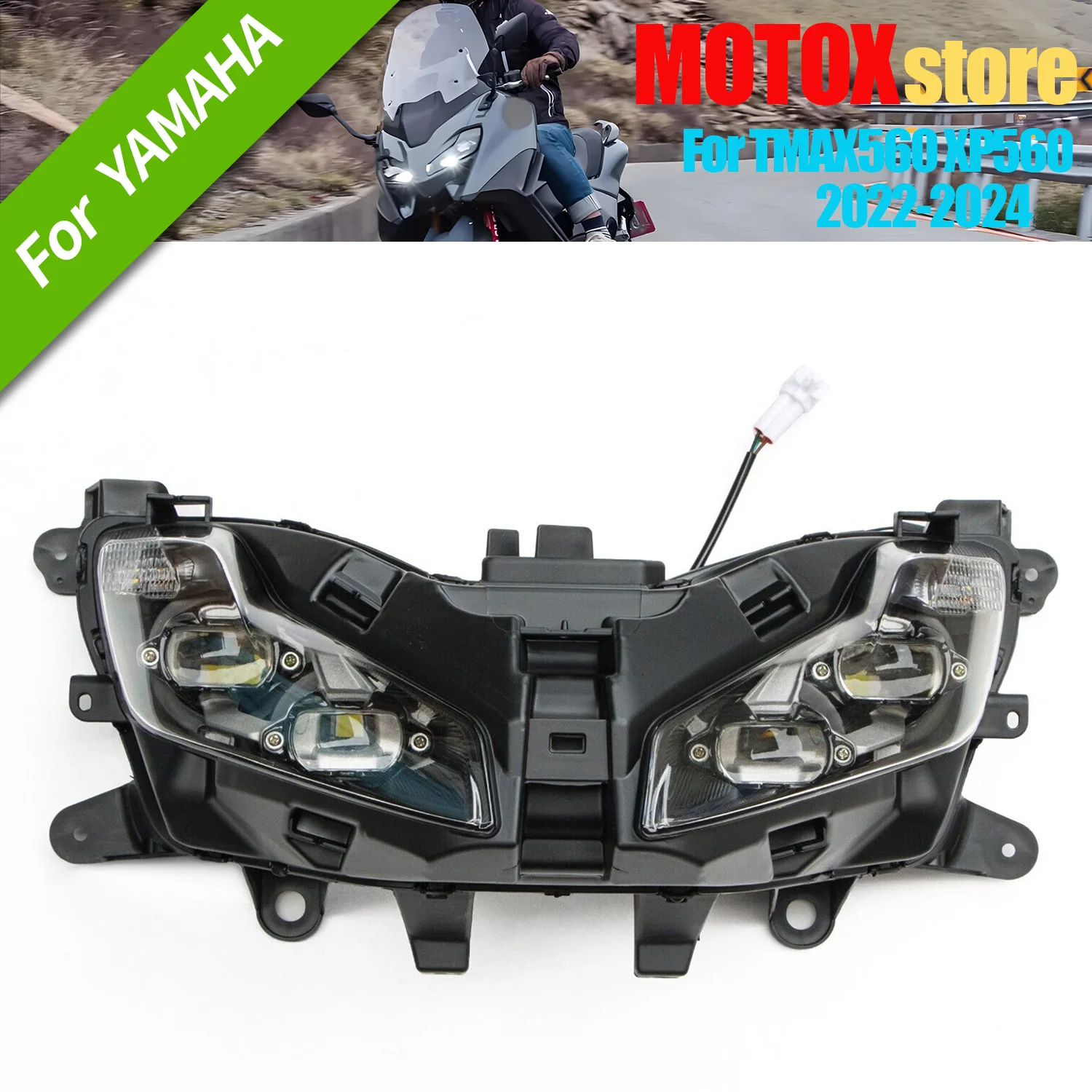 Фото Фара мотоцикла подходит для Yamaha TMAX560 TMAX 560, фара в сборе, технический Max XP560 2022-2024 2023 №1