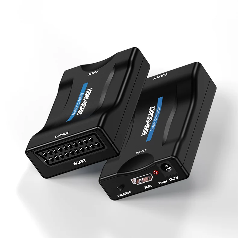 Адаптер 1080P SCART на HDMI, высококлассный преобразователь видео и аудио для HDTV Sky Box STB Plug HDTV DVD