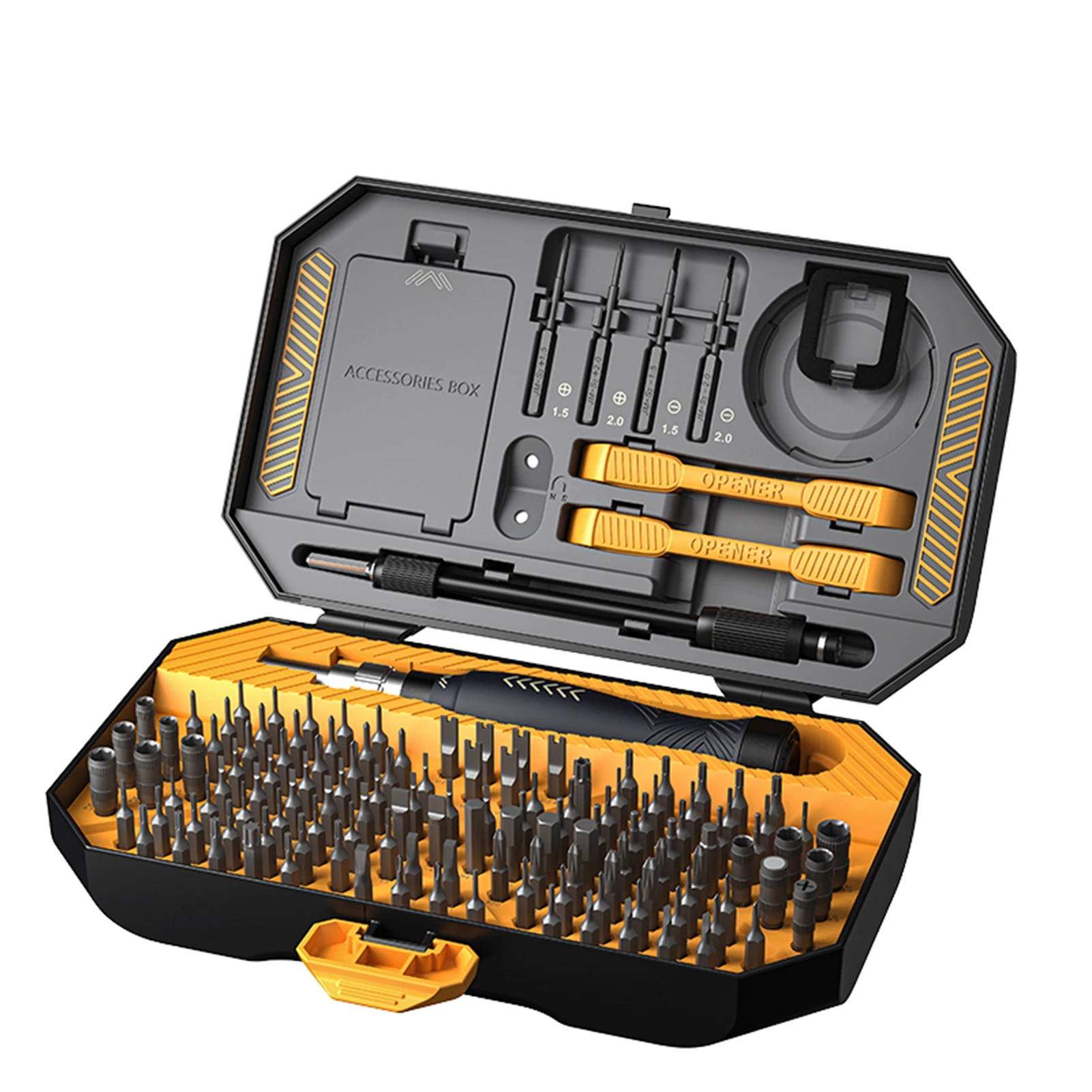 

Professional JM-8183 145-in-1 Screwdriver Screw Bit Set Manual Multi-purpose Tool Set with Slotted Torx Bit Tweezers Tool