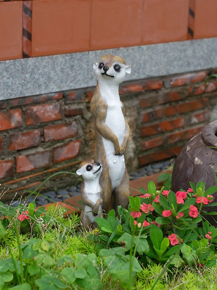 Уличное украшение для сада имитация животного Мангуст