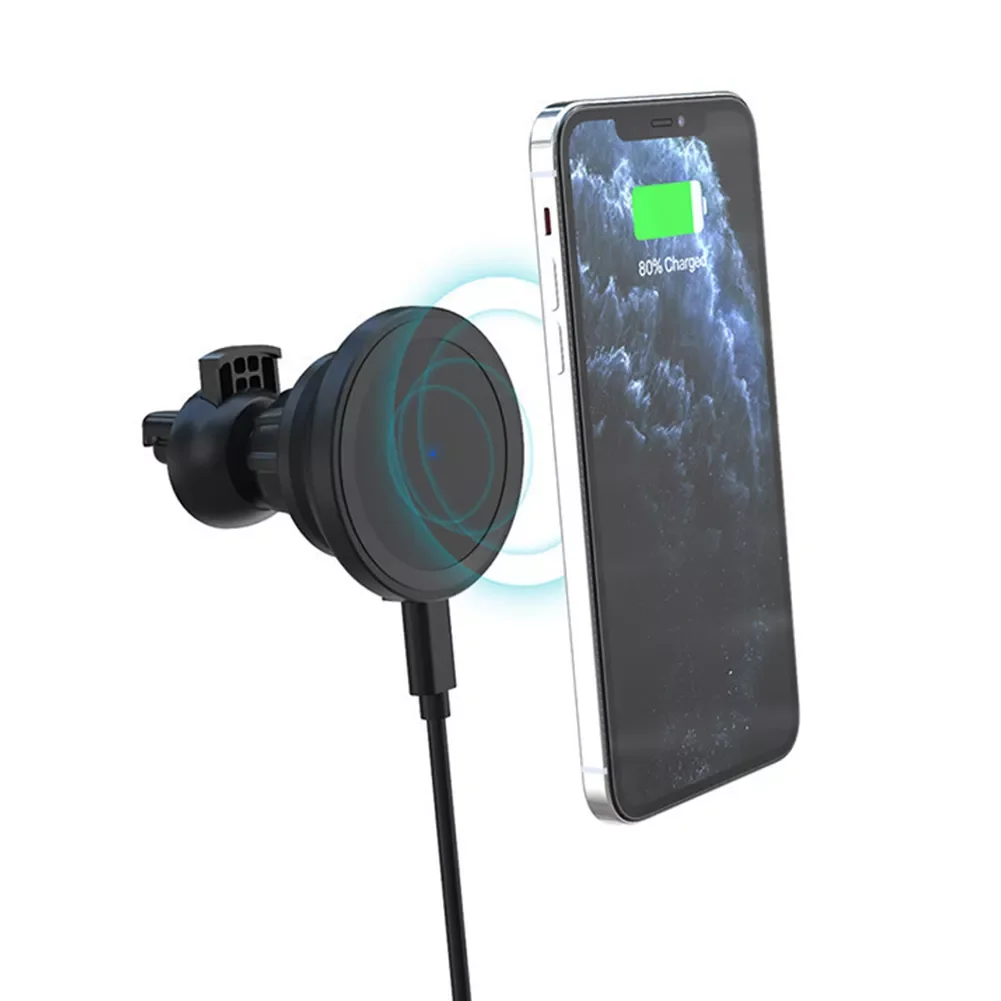 

Magnet Wireless Car Charger For iPhone 12 Mini/12 Pro/12 Por Max Car Phone Holder Qi Fast Mini Wireless Chargers