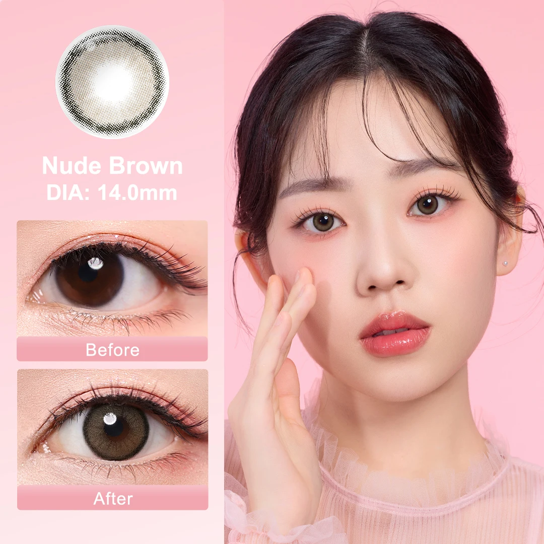 1 пара цветных контактных линз с диоптриями близорукостью контакты для глаз