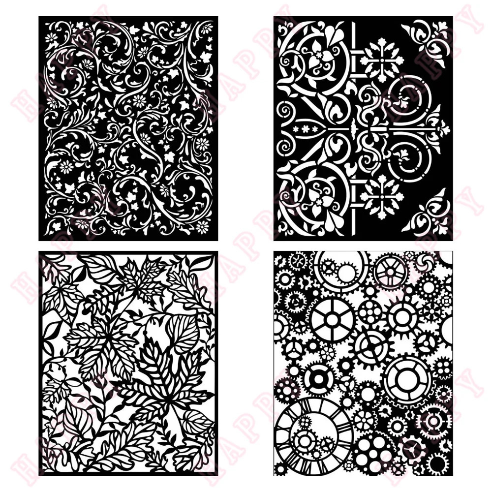 

Magic Forest Bricks Deer Door Adventure Leaves Clear Stamps Stencils Decoration Scrapbook Diary Embossing Template DIY Handmade