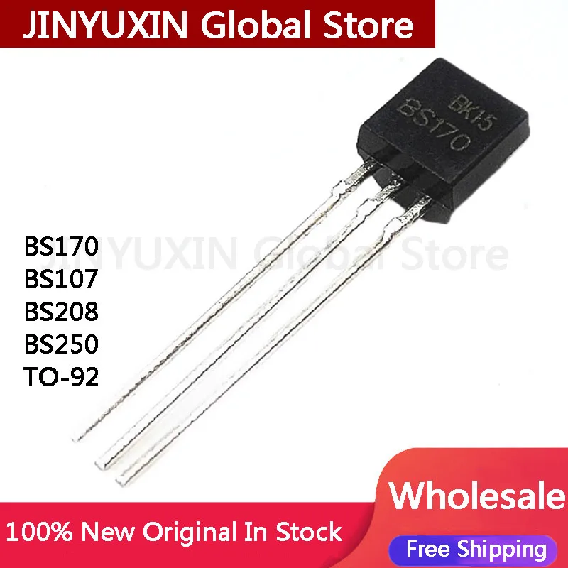 10 шт. BS170 TO-92 TO92 BS107 BS107A BS250 BS208 Новый триодный транзистор IC чип оптом