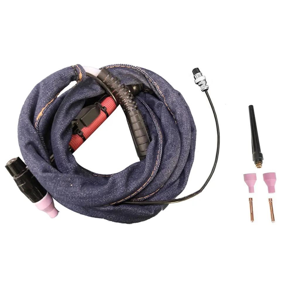 

Tig Welding Torch Air Cooled Welder M16 for QQ150 3.7m/12ft Shield Cup Electrode M16 Set