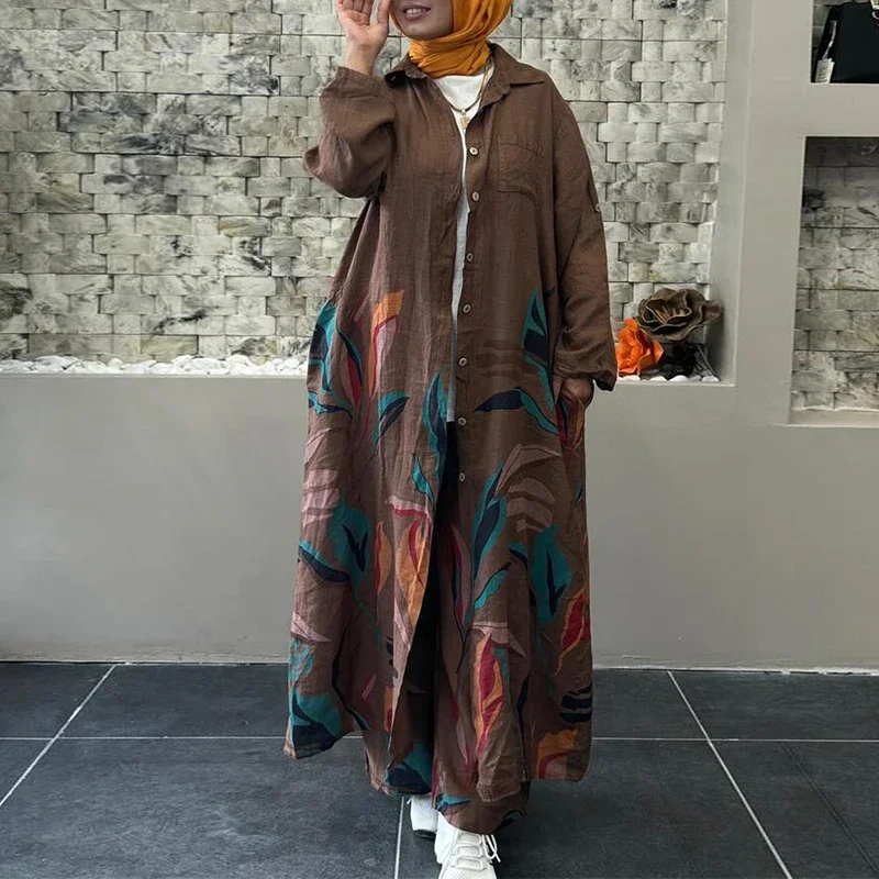 Осенние сексуальные льняные комплекты с принтом для женщин комплект из 2