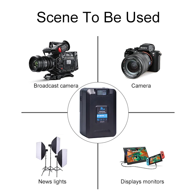 Литий-ионный аккумулятор 10000 мАч 14 8 в сертифицированный CE 148 Вт V-образный замок