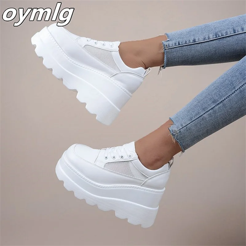 

Small white shoes women's net red women's spring new breathable casual women's shoes all-match thick bottom increased height