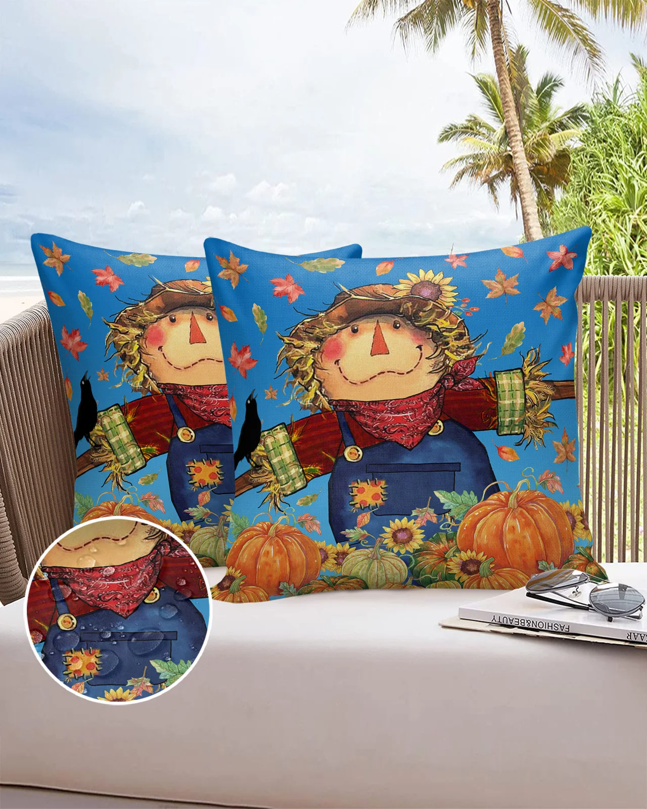 

Осенняя подвесная Кленовая Тыква Подсолнух квадратная подушка чехол 30 × 50 см Подушка Чехлы для домашнего декора Двусторонняя наволочка с п...