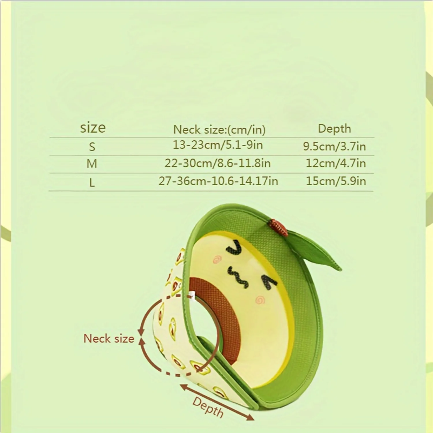 Защитный ошейник с милым узором для кошек регулируемый и дышащий кошачьим