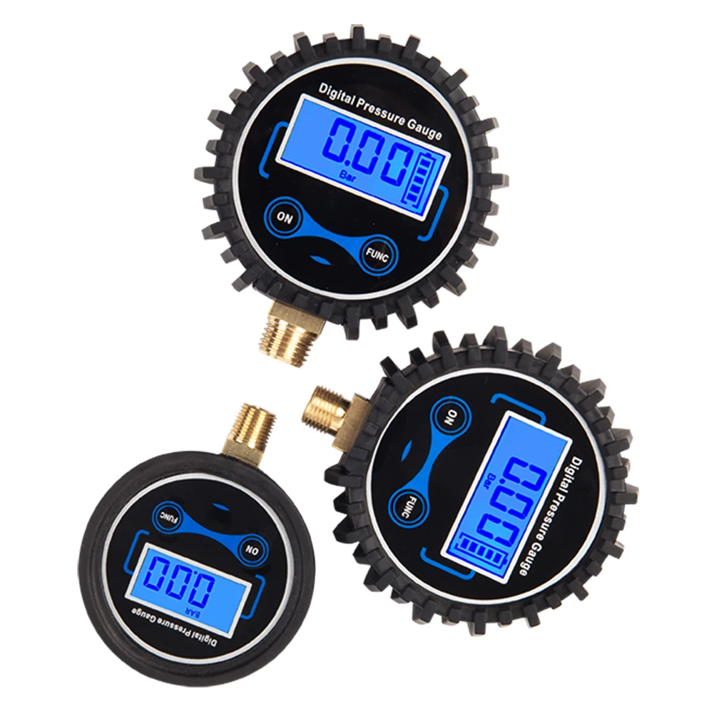 Профессиональный цифровой манометр для шин ЖК-дисплей с большим экраном