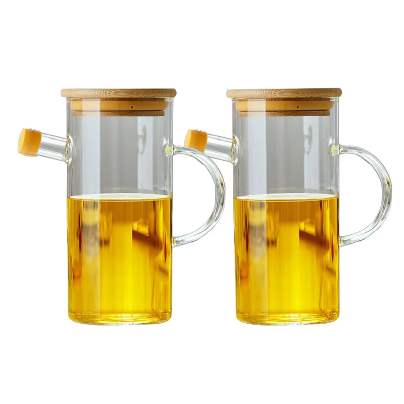 Прозрачная стеклянная банка для масла кухонный контейнер специй бутылка соевого