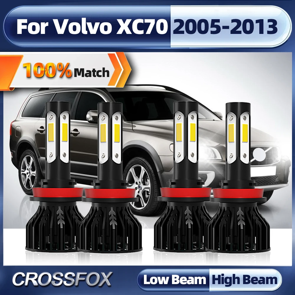 

40000LM 240W H11 Canbus Led Headlight High Low Beam Led Headlamps Bulb Turbo Lamp For Volvo XC70 2005-2009 2010 2011 2012 2013