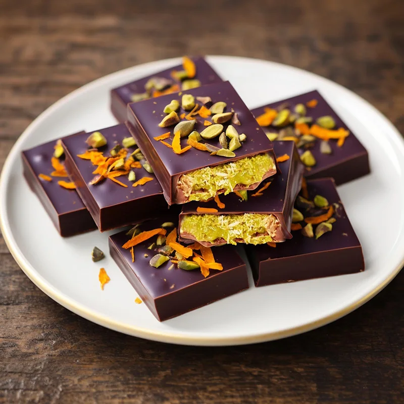 4 порции рисового суфле 6 - полостный шоколадный батончик пудинг масло