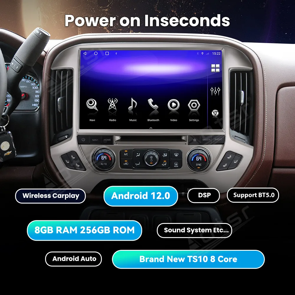 13 3 ''для Chevrolet GMC 2014-2018 Автомобильный GPS мультимедийный плеер автомобильный