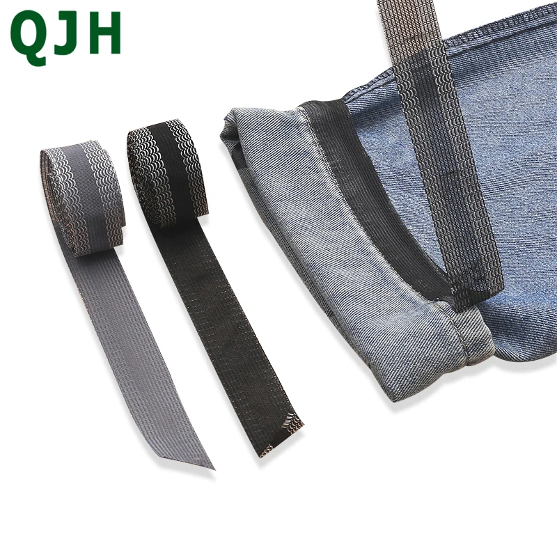 

50M Pants Edge Shorten Self-Adhesive Pants Mouth Paste Foot Presser Apparel Sewing Fabric for Suit Jeans Trousers Skirts