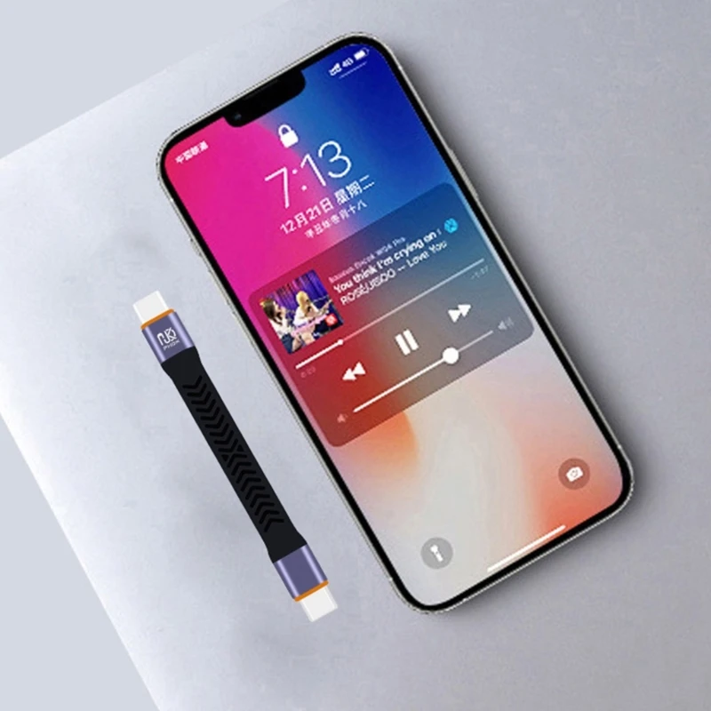 573A 10 см короткий USBC кабель для передачи данных TypeC 20 Гбит/с быстрая передача