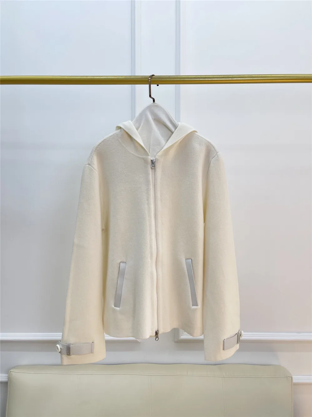 Женский шерстяной кардиган с капюшоном свитер из овчины мягкая удобная куртка