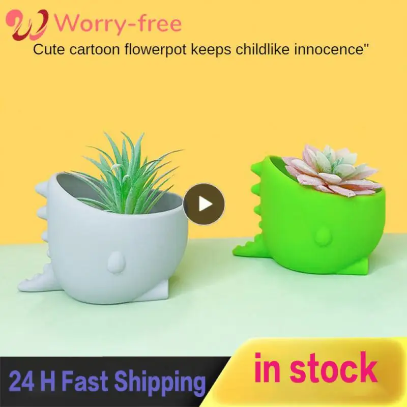 

Dinosaur Silicone Flowerpot Thickened Mini Small Flower Pot Ornaments Creative Flower Pot