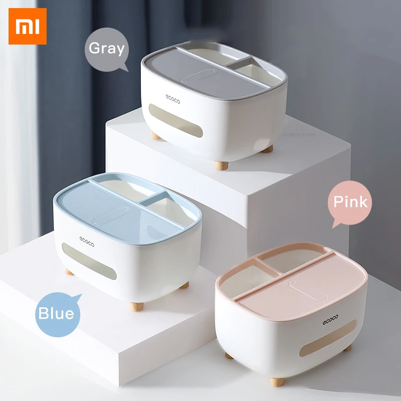 

Органайзер для салфеток Xiaomi Ecoco, многофункциональный держатель для салфеток, контейнер для хранения в гостиной, для дома и офиса