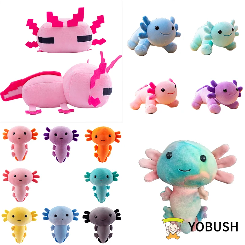 Cuddly маленькая Axolotl новинка мягкая игрушка кукла 3D розовое Подводное животное