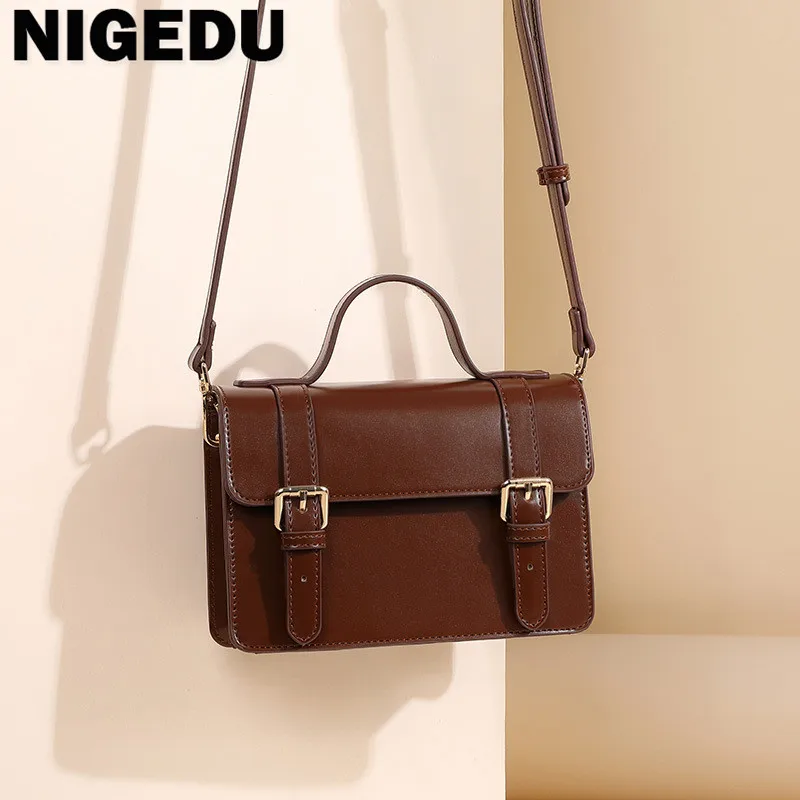 

Ladies Messenger Bag 2023 New Fashion Handbags for Women Japanese Casual shoulder bags PU Leather Luxury Square Bag small totes