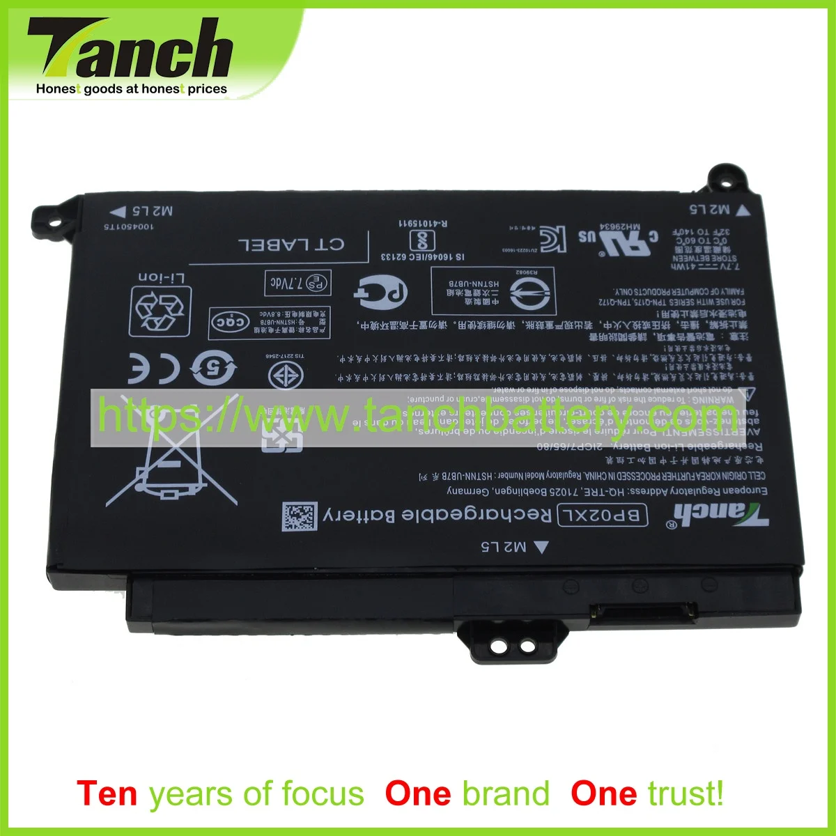 Аккумуляторы для ноутбуков Tanch для HP 849569-421 BP02041XL TPN-Q175 849569-543 Φ 849569-541 B07KM16PZ4 7,7 V 2cell