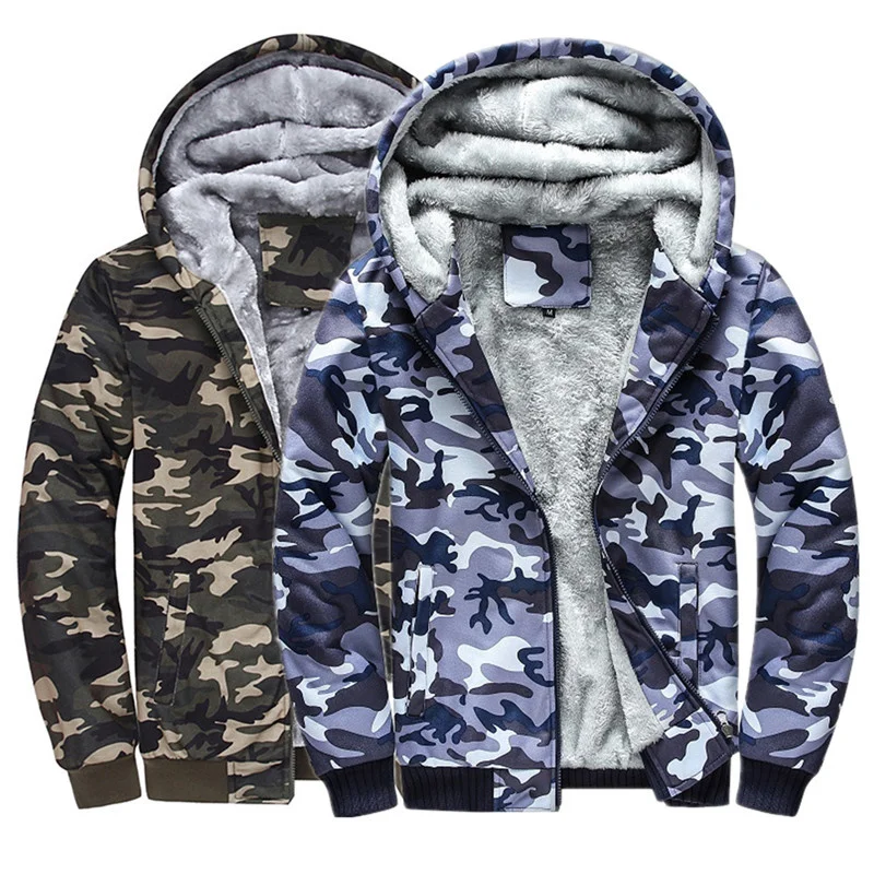 

Jaqueta De Inverno Dos Homens Camuflagem Com Capuz L Roupas Tticas Masculino Windbreakers Casaco Grosso Quente