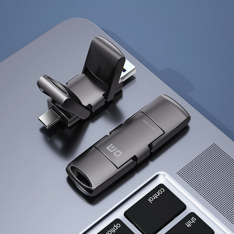 Высокоскоростной твердый флеш-накопитель US010 с двумя портами типа C скорость