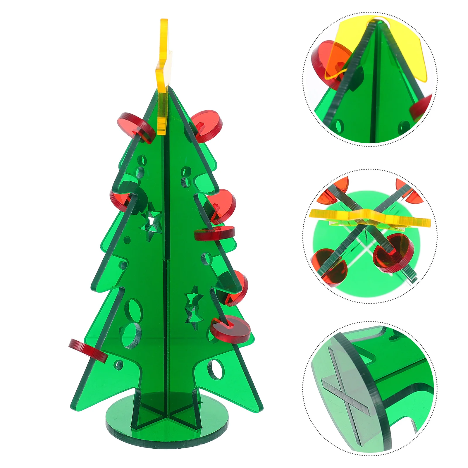 

Small Desktop Tree Decoration Home DIY Tree Adornment Acrylic Christmas Ornament