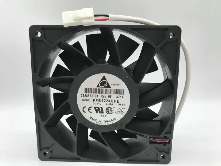 

100% original Delta 12038 pfb1224uhe DC 24V 2.40a 12cm high air volume inverter cooling fan
