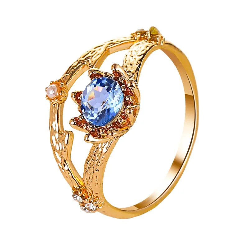 

MODOMA 2023 New Vintage Flowers Rings For Women Luxury Zircon Wedding Jewelry Fashion Aesthetic Design Ladies Premium Rings
