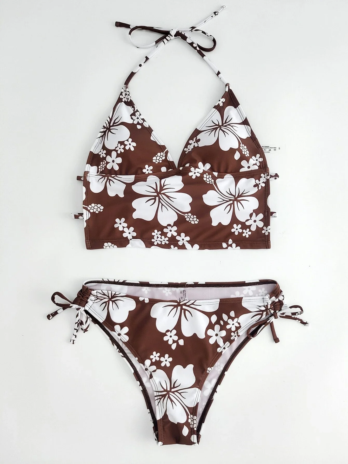 

New in Drawstring Side Halter Bikini Swimsuit lingerie for women lingerie sexy corset ropa mujer robes lenceria femenina