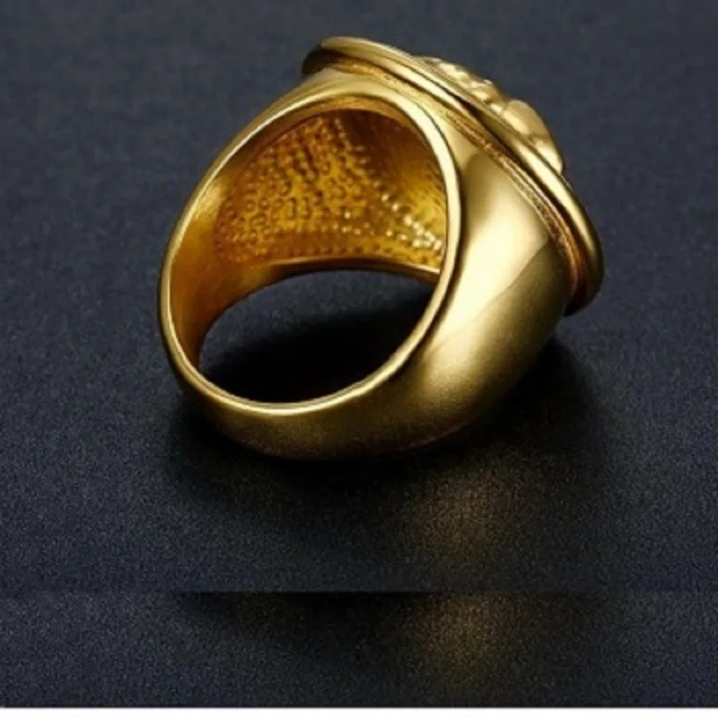 

Stainless Steel - Popular hip Hop style - Custom men's ring