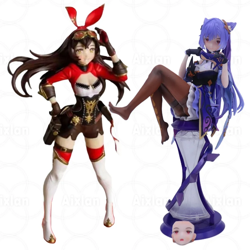 

Aixlan 23cm Genshin Impactc Keqing Figure Amber Action Figure Genshin Impact Paimon PVC Figurine Adult Collection Model Toys