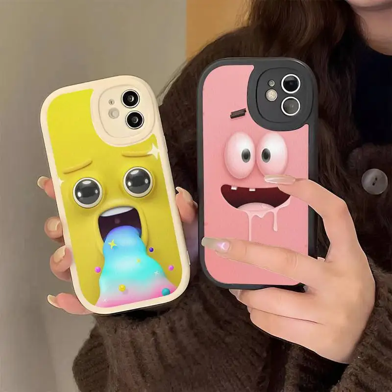 

Funny Face Coque Phone Case Hard Leather Phone Case for iPhone 13 12 Mini 11 14 Pro Max Xs X Xr 7 8 Plus 6 6s Se 2022 Cover