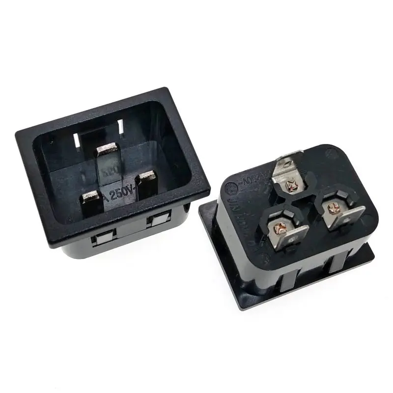 Штепсельная Вилка IEC C20 с панельным креплением промышленный входной разъем