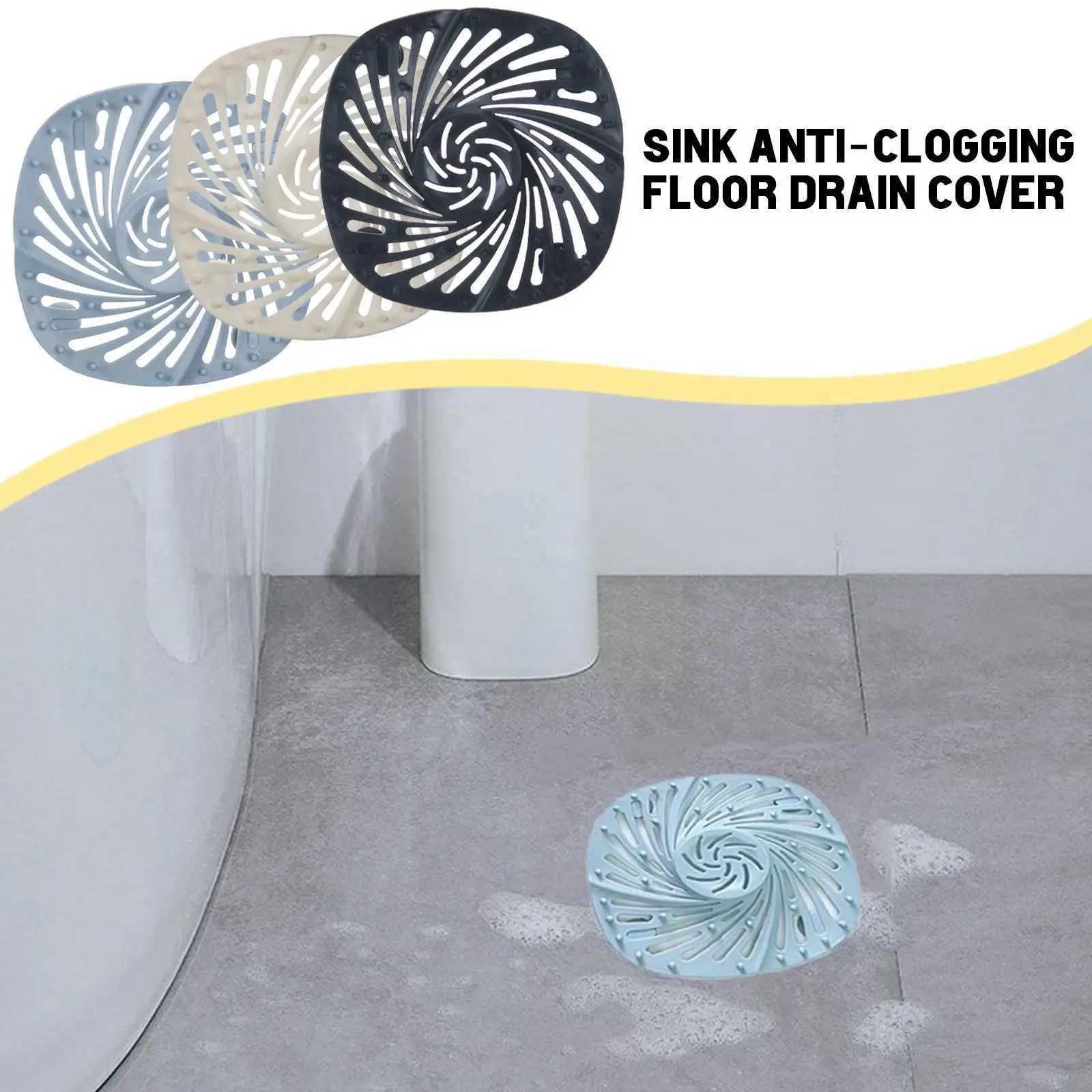 

Фильтр для волос для раковины, антиблокирующий фильтр, заглушка для ванны и душа, аксессуары, дезодорирующий силиконовый сливной набор для ...