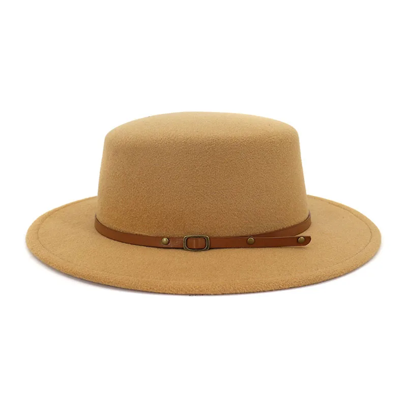 

Women's hat fedoras 2022 Men's sun hats felt autumn winter panama chain black fashion chapel Wedding picture hat vintage cap new