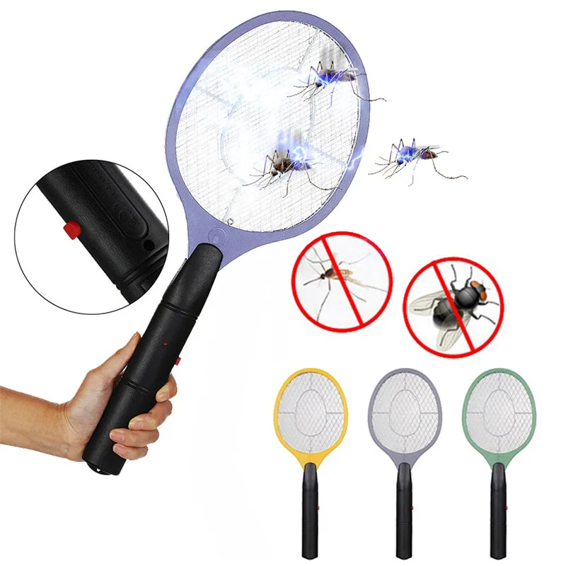 

Home Electronic Zapper Mosquito Swatter Killer Fly Bug Insect Killer Zapper Battery Power Mosquitoes Racket Indoor Outdoor