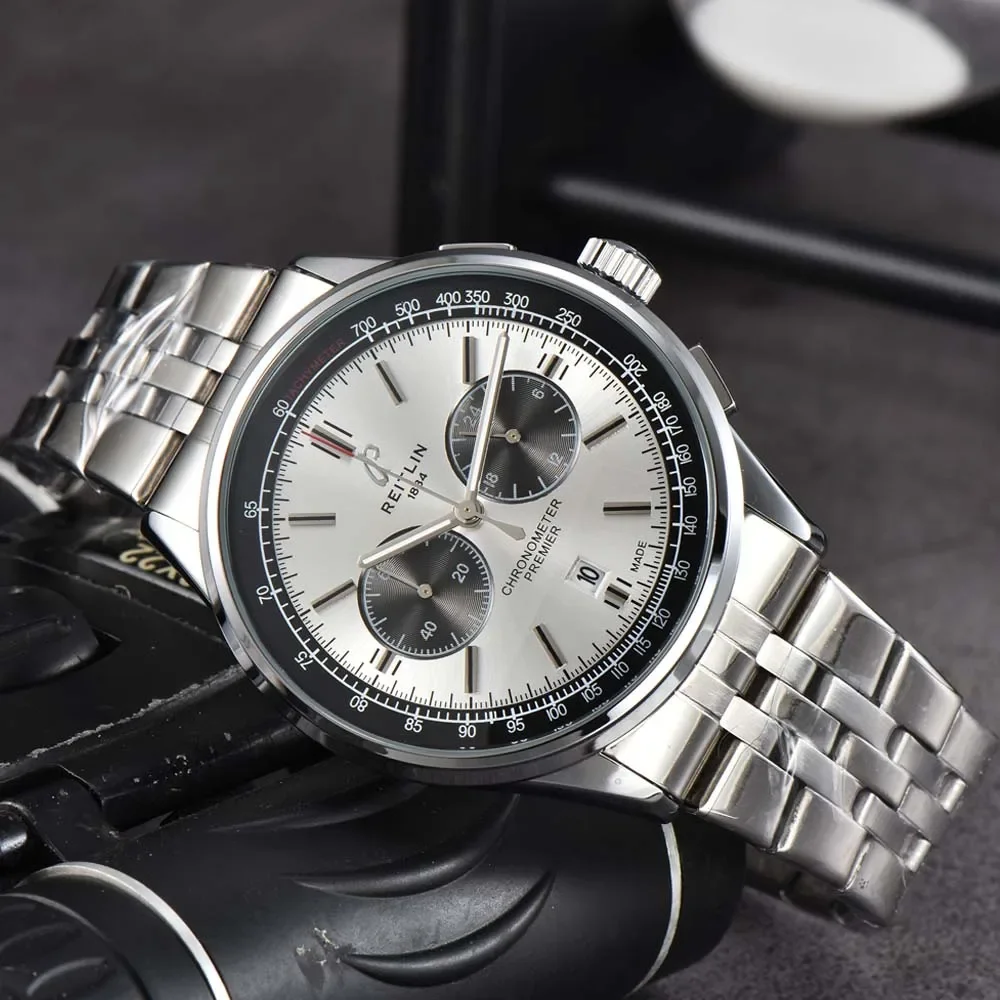 

Breitling-reloj deportivo de lujo para hombre, cronógrafo de pulsera automático con fecha, resistente al agua, AAA +, novedad