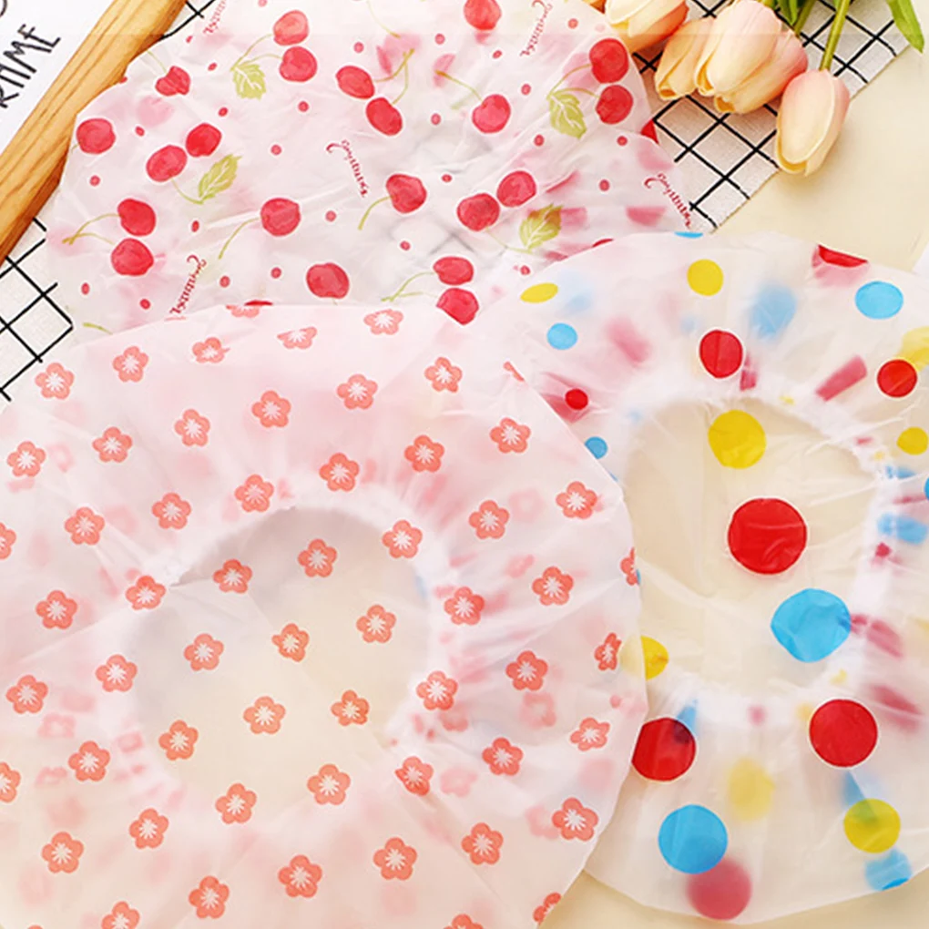 

4 шт., двухслойная Водонепроницаемая эластичная шапочка для душа