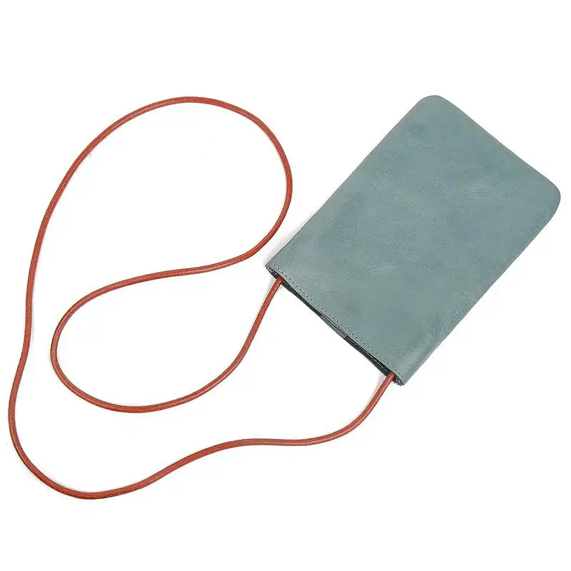 

Genuine Leather Women's Mobile Phone Handbagfashion Single Shoulder Vertical Messenger Bag Retro Zero Wallet Mini Crossbody Bags
