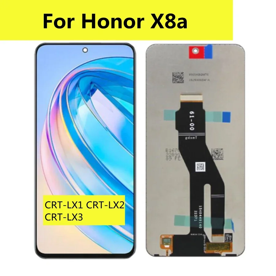 6 7 ''для Honor X8a ЖК-дисплей CRT-LX1 дигитайзер сенсорной панели для дисплей CRT-LX2 CRT-LX3