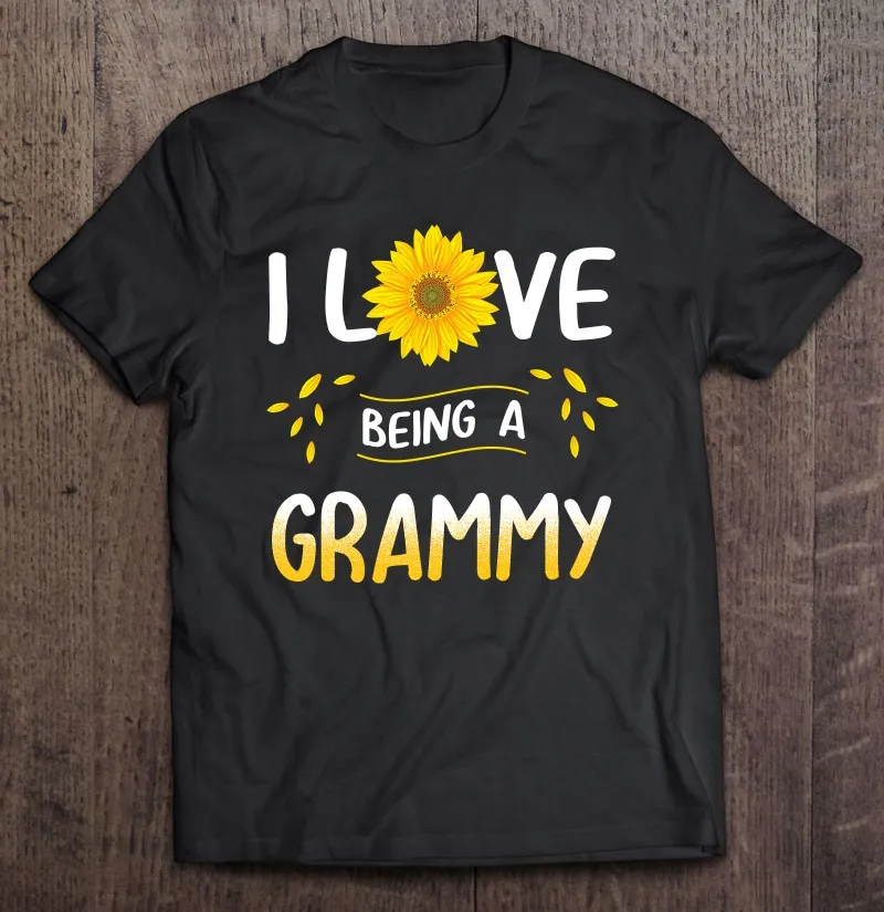

Футболка мужская оверсайз из хлопка, тенниска с короткими рукавами, майка с надписью I Love Be A Grammy