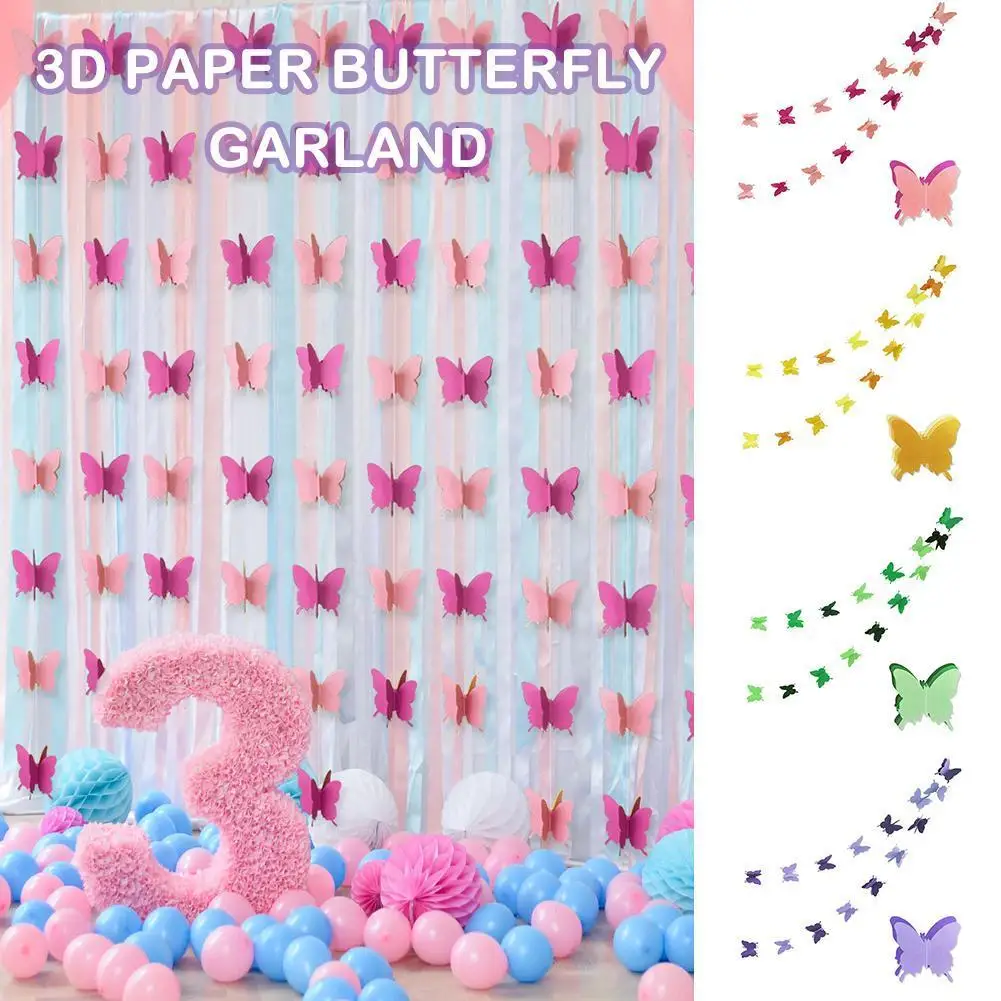 

3d Paper Garland Buntings For Wedding Party Birthday Festival Diy Hanging Decorations Diy Decor S K7i1